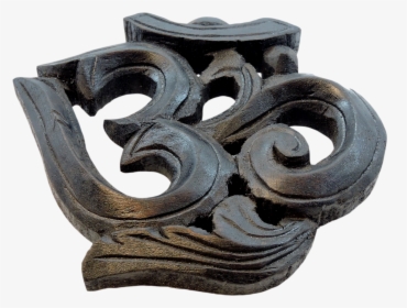 Tibetan Buddhist Hand Crafted Wooden Om Wall Hanging - Wood, HD Png Download, Transparent PNG