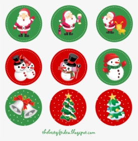 Transparent Cute Christmas Png - Christmas Toppers For Cupcakes, Png Download, Transparent PNG