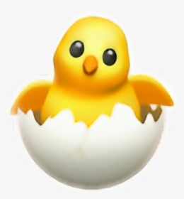 #chicken #yelow #iphone #cute - Hatching Chick Emoji Png, Transparent Png, Transparent PNG