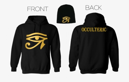 Black Hoodie Front And Back Template, HD Png Download, Transparent PNG