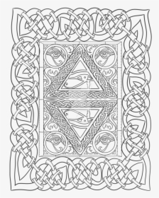 Eye Of Horus Adult Coloring Page By Lorrainekelly - Line Art, HD Png Download, Transparent PNG