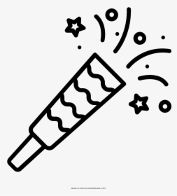 Party Blower Coloring Page - 3.5 Mm Jack Icon, HD Png Download, Transparent PNG