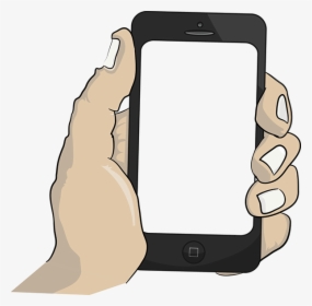 Mockup Mobile Phone Accessories - Cartoon Hand Holding Phone, HD Png Download, Transparent PNG