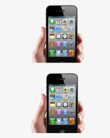 Iphone Hands - Iphone 4, HD Png Download, Transparent PNG