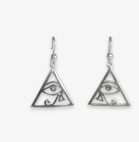 Sterling Silver Eye Of Horus Earrings - Earrings, HD Png Download, Transparent PNG
