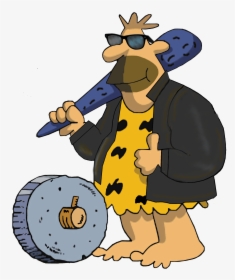 Caveman Wheel , Png Download - Cartoon, Transparent Png, Transparent PNG