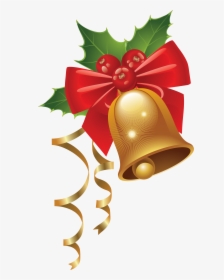 Christmas Bell Png - Mistletoe And Holly, Transparent Png, Transparent PNG