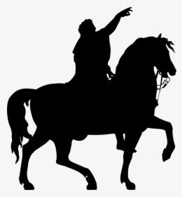 Mare,horse,silhouette - Windsor Great Park, Equestrian Statue Of George Iii, HD Png Download, Transparent PNG