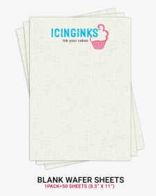 Icinginks™ Prime Blank Edible Wafer Sheets Pack A4 - Rice Paper Edible Printing, HD Png Download, Transparent PNG