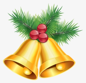 Ornaments Clipart Jingle Bells - Gold Christmas Bells Transparent Background, HD Png Download, Transparent PNG