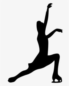 Vector Clip Art Of Skate Dancer Silhouette - Figure Skating Clip Art, HD Png Download, Transparent PNG