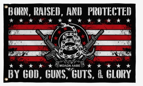 Protected By God, Guns, Guts & Glory   Class - Label, HD Png Download, Transparent PNG