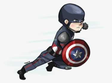 Captain America Chibi Png, Transparent Png, Transparent PNG
