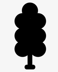 Tree Shape Of Tall Rounded Foliage - Carmine, HD Png Download, Transparent PNG