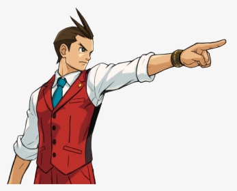 Ace Attorney Clipart Objection - Apollo Justice Ace Attorney Png, Transparent Png, Transparent PNG
