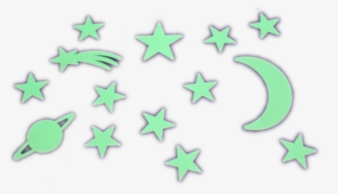#green #stars #planet #png - Glow In The Dark Transparent, Png Download, Transparent PNG