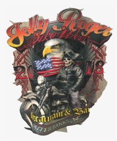 Bike Week T Shirt Jolly Roger Official - Poster, HD Png Download, Transparent PNG