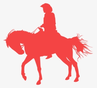 Red Cowboy Silhouette, HD Png Download, Transparent PNG