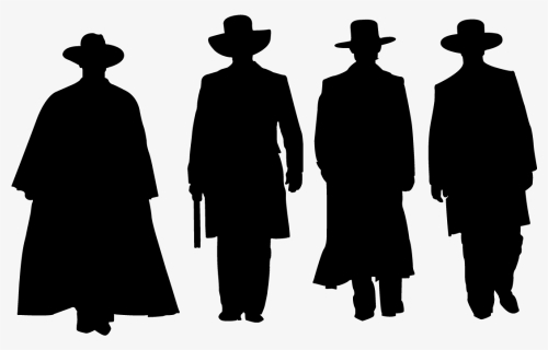 Cowboy Silhouette Png - Tombstone Movie Silhouette, Transparent Png, Transparent PNG