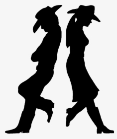 Western Pleasure Horse Silhouette - Cowboy Cowgirl Silhouette, HD Png Download, Transparent PNG