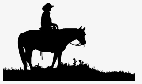 Transparent Horses Cowboy Clipart Freeuse Download - Cowboy On Horse Clipart, HD Png Download, Transparent PNG