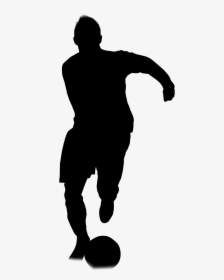 Footballer Silhouette - Silhouette, HD Png Download, Transparent PNG