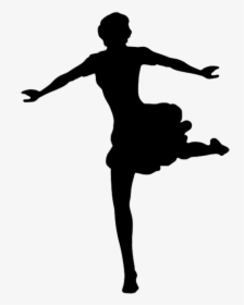 Png Black And White Ballerina Silhouette Clipart - Adult Dance Classes, Transparent Png, Transparent PNG
