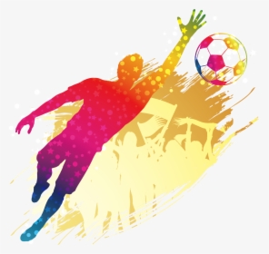 Player Football Silhouette Goalkeeper Poster Free Clipart - Transparent Background Sport Png, Png Download, Transparent PNG