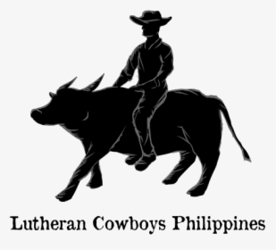 Farmer With Carabao Silhouette, HD Png Download, Transparent PNG