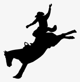 Silhouette Of Cowboy Riding A Horse - Highwayman On A Horse, HD Png Download, Transparent PNG
