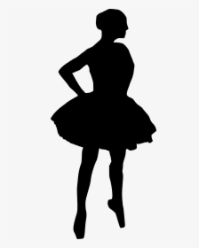 Ballerina Silhouette Png - Little Girl Silhouette Transparent Background, Png Download, Transparent PNG