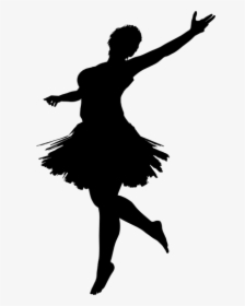 Ballerina Silhouette - Dancing Girl Silhouette Png, Transparent Png, Transparent PNG