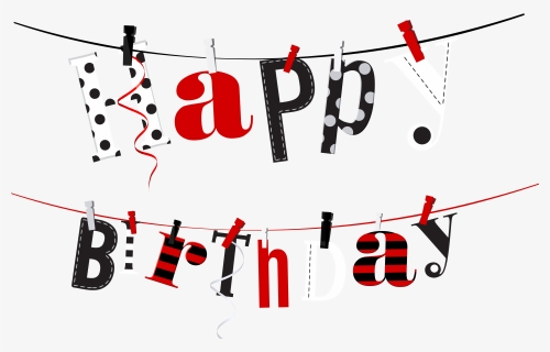 Transparent Streamers Cliparts - Png For Happy Birthday, Png Download, Transparent PNG