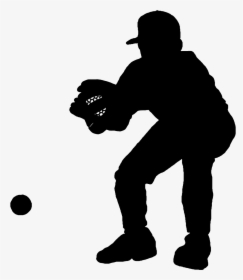 Silhouette Baseball Player Transparent Background, HD Png Download, Transparent PNG