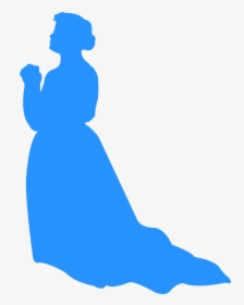 Blue Woman Praying Clipart, HD Png Download, Transparent PNG