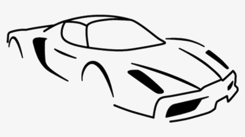 Sports Car Silhouette Png, Transparent Png, Transparent PNG