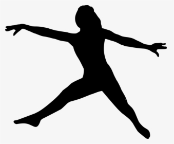 Silhouette, Ballet, Dancing, Jumping, Fitness, Sports - Siluetas Deportivas Png, Transparent Png, Transparent PNG