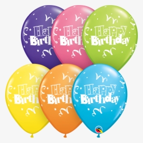 Transparent Birthday Streamers Png - Cartoon Balloons And Streamers, Png Download, Transparent PNG