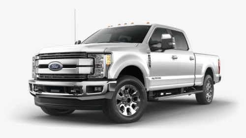 Silver 2019 Ford F-250 On White - 2018 Ford 250 White Gold Caribou, HD Png Download, Transparent PNG