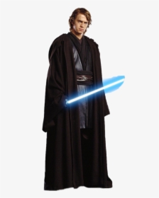 Star Wars Jedi Robe Medium - Anakin Skywalker Outfit Black, HD Png Download, Transparent PNG