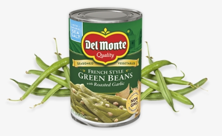 French Style Green Beans With Roasted Garlic - Del Monte Blue Lake Fancy Cut Green Beans, HD Png Download, Transparent PNG