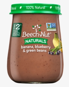 Naturals Banana, Blueberry & Green Beans Jar - Beechnut Green Beans And Corn, HD Png Download, Transparent PNG