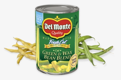 Cut Green & Wax Beans - Del Monte Wax And Green Beans, HD Png Download, Transparent PNG