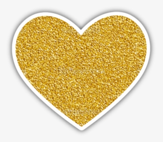 Gold Sticker Png Page - Glitter Heart Sticker Png, Transparent Png, Transparent PNG