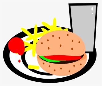 Burger And Fries Clipart Html, HD Png Download, Transparent PNG