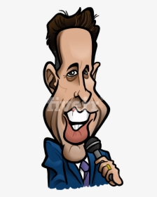 Draw A Caricature By Binarygod - White And Black Drawing Of A Celebrity, HD Png Download, Transparent PNG