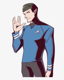 Star Trek Spock Cartoon Png, Transparent Png, Transparent PNG