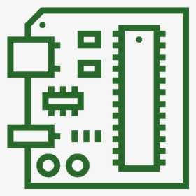 Printed Circuit Board Clipart , Png Download - Pcb Icon Black And White, Transparent Png, Transparent PNG