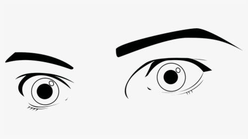 Can Use For Book Cover, Man Eyebrows Clipart Transparent - Cartoon Wide Open Eyes, HD Png Download, Transparent PNG