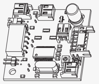 E-10776r 1 - Circuit Board Drawing, HD Png Download, Transparent PNG